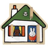 Nijntje houten speelgoed kiekaboe huisje - peuter kleuter educatief speelgoed - Bambolino Toys