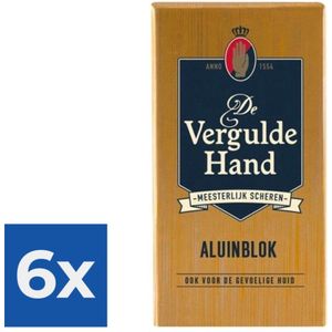 Vergulde Hand Aluinblok - 75gr - Voordeelverpakking 6 stuks
