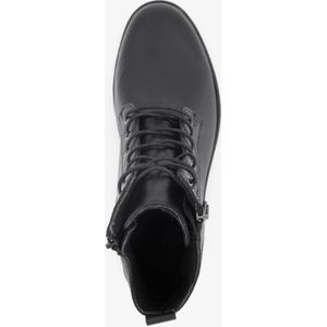 Hush Puppies leren dames veterboots zwart - Maat 39 - Uitneembare zool