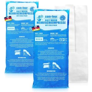 Grote meervoudige kompressen voor koude en warme toepassingen met fleece-hoes en gel-coolpack