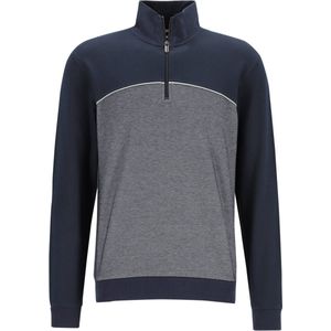 BOSS - Tracksuit Half Zip - Heren Lounge Trui - Donkerblauw