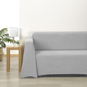 Sprei voor bank - Zacht katoen - Grijs - 180 x 260 cm