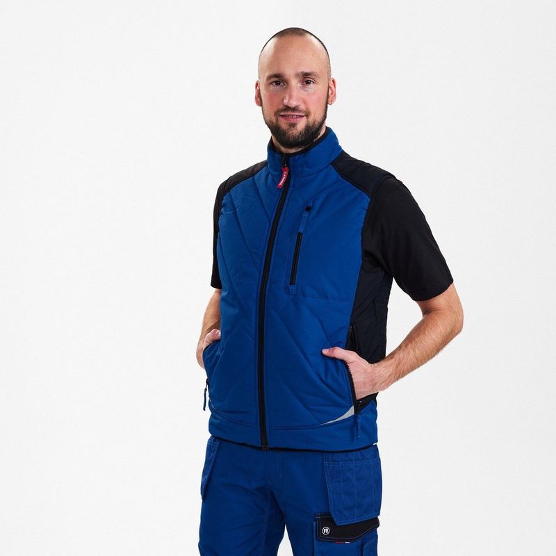 Engel Galaxy gewatteerd bodywarmer 5850-193 - Surfer Blue / Black - L