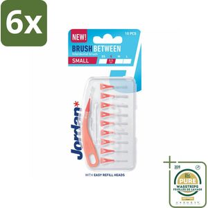 Jordan - Ragers - Maat Small - 0,5 mm - 10 Ragers - Voordeelverpakking - 6 stuks - Tandplak verwijderen - Tandenborstel