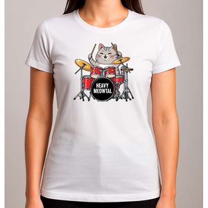 Heavy Meowtal - T Shirt - FunnyVibes - LOL - Cute - TeGrappig - TeGrappig - BabyCute - SoCute - ZoLief - Schattig - LiefMoment