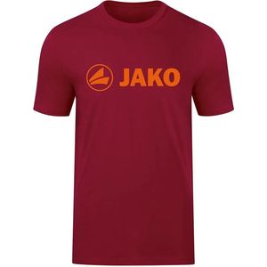 Jako - Promo T-Shirt - Wijnrood / Fluo Oranje - Katoen