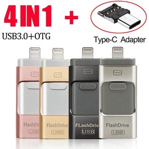 USB Flash Drive 512GB - 4-in-1 Voor iPhone, iPad, Android