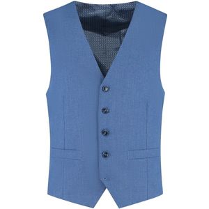 Gents - Gilet heren - Gilet - Polyblend - Staalblauw - Maat 48/L