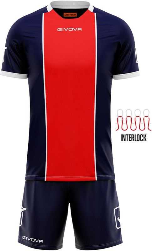 Shirt en korte broek set Givova Paris