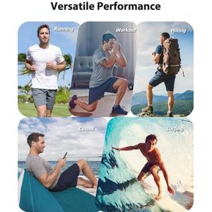 Korte sportbroek heren sneldrogend met ritszak | Lichtgewicht activewear en zwemshorts