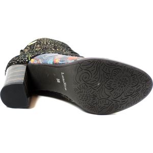 Laura Vita - Elceao 21 - Enkellaarzen - Brons - Leer