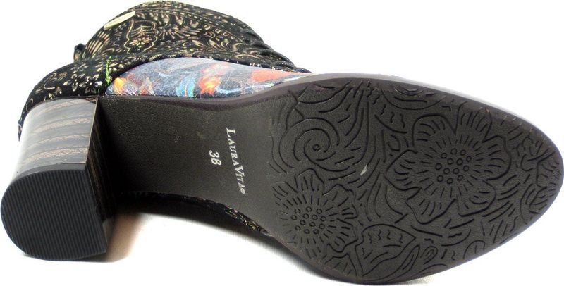 Laura Vita - Elceao 21 - Enkellaarzen - Brons - Leer