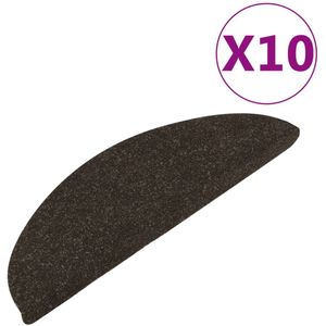 vidaXL Trapmatten - Zelfklevend - 10 stuks - Antraciet Trapmatten - Antislip Trappen - Traptreden Bekleden - Veiligheidsmatten - Vloerbescherming