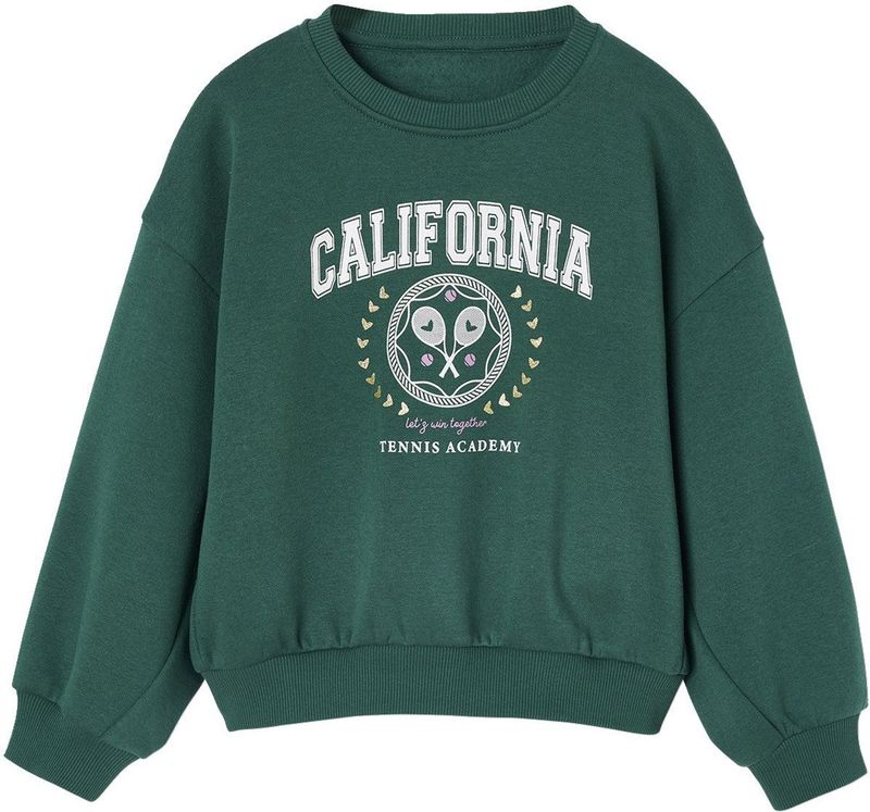 Oversized Sweater - Groen - Sportief - Voor Meisjes