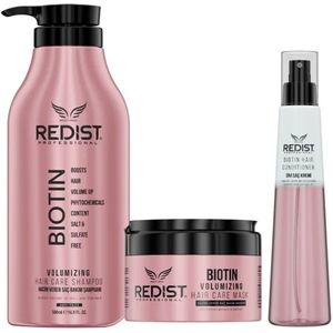 Redist Biotin Volume haarverzorging set - 1 x Shampoo 500 ml 1 x Conditioner 225ml - Haarmasker 250ml - volume shampoo - Biotin shampoo - Haarverzorging