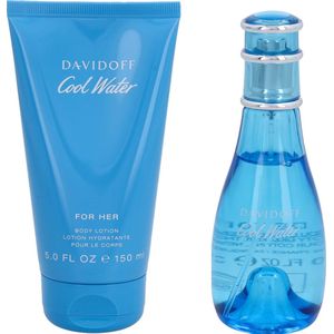 Davidoff Cool Water - Set voor dames - Eau de toilette (30 ml) + Bodylotion (150 ml)