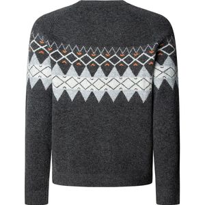 Pepe Jeans - Presley - Sweater - Zwart - Geometrisch Contrast