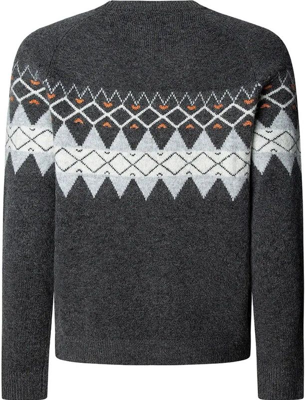 Pepe Jeans - Presley - Sweater - Zwart - Geometrisch Contrast