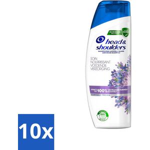 10 x Head & Shoulders - Shampoo - Voedende Verzorging - Glanzend & Gezond Haar - 285 ml - Voedende Shampoo - Gezond Haar - Anti-roos Shampoo - Glanzend Haar - Haarverzorging