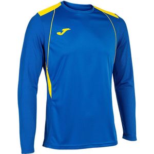 Joma Championship VII Voetbalshirt Lange Mouw Kinderen - Royal / Geel | Maat: 164