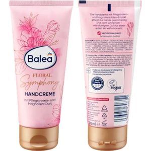 Balea Handcrème Floral Symphony | 1x 100 ml - Bloemige en Poederachtige geur - met Pioenroos- & Magnolia-extract | Limited Edition 2025