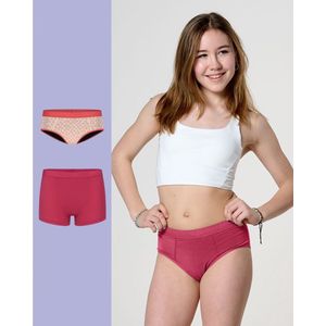 Moodies menstruatie ondergoed (meiden) - bundel bamboe - 2 stuks - meiden - maat XXS (140-146) - kleur