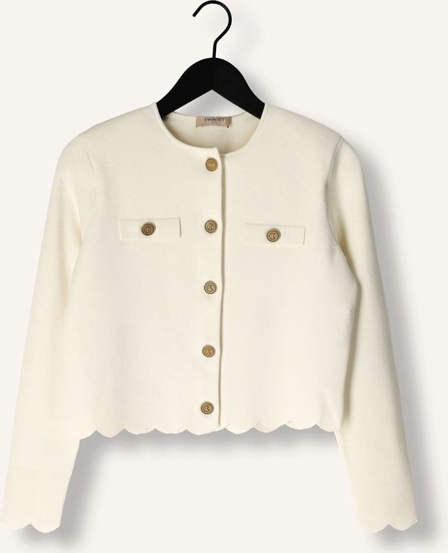 Twinset - 252Tp 3201 Knit Sweater - Beige - Dames - Polyester