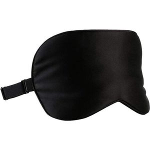 Zijde Slaapmasker - Verstelbaar en Lichtgewicht - Zwart