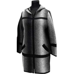 Wolmix jas met ritssluiting en capuchon -korting- sale L