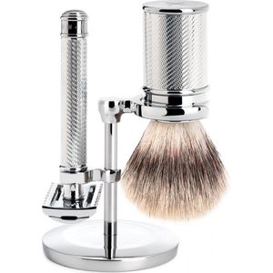 MÜHLE -Scheerset Traditional - Safety razor open kam - Fibre® - Chroom