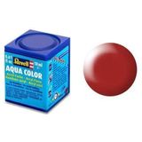 Revell Aqua #330 Fiery Red - Satin - RAL3000 - Acryl - 18ml Verf potje