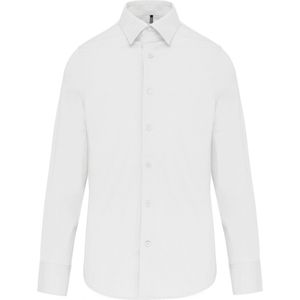 Overhemd Heren S Kariban Lange mouw White 100% Katoen