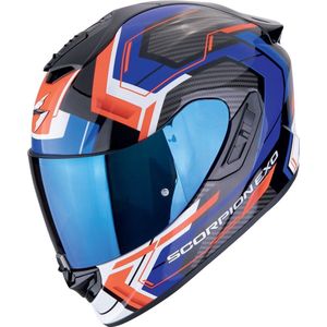 Scorpion EXO-1400 Evo II Air Linart Zwart Rood Blauw Integraalhelm - Maat S - Helm