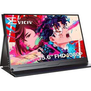 Portable Monitor – Draagbaar Scherm – Extra Laptop Scherm – USB-C Display – Full HD Monitor – 15,6 Inch – IPS Scherm – FreeSync & Ingebouwde Speakers