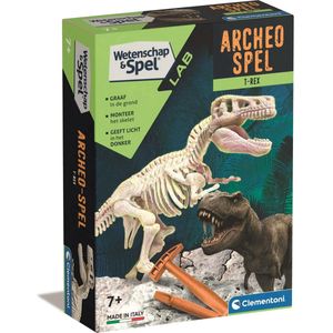 Clementoni Wetenschap & Spel - Archeospel T-rex - Experimenteerdoos - Archeologie Speelgoed