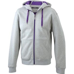 James and Nicholson Dames/Dames Dubbelgewichtjasje (Grijze heide/paars)