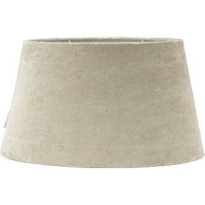 Riviera Maison Lampenkap, Halfrond, Decoratie lamp - Oval Velvet Lampshade (ØxH) 45x26 - Beige