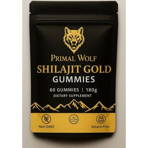 Primal Wolf - Shilajit Gummies - 3000mg - Vegan - 60 Gummies
