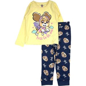 Paw Patrol Skye pyjama free to be me katoen blauw/geel maat 92