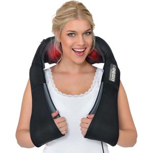 Massage gun Nekmassageapparaat met 7 jaar garantie - Shiatsu massage voor nek rug en schouder - Warmte en vibratie - Diepe 4D Knedende Massager tegen spierpijn massage gun