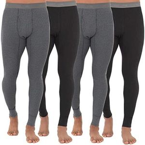 Heren Leggings van Gerecycled Materiaal - Premium Wafel Thermisch Ondergoed