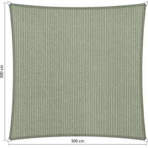 Shadow Comfort® Vierkantige schaduwdoek - UV Bestendig - Zonnedoek - 300 x 300 CM - Moonstone Green