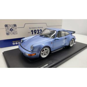 Solido Porsche 911 (964) Turbo 1990 blau 1:18 Auto