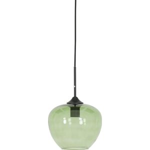 Light & Living Hanglamp Mayson - Glas Groen - 23cm - Modern - Hanglampen Eetkame - Slaapkame