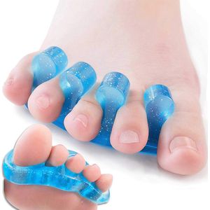 Teenspreider - Gelhouder Zachte Siliconen - Hallux Valgus & Pijnvermindering - 1 Stuk - Blauw
