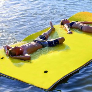 Waterhangmat, waterligstoel, zwemmat, drijvend tapijt, drijvend waterbed, zwemeiland