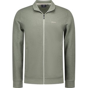 NZA - Groen katoenen vest met rits