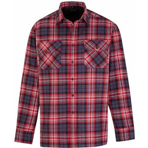 STØRVIK Dawson Flanellen Overhemd - Katoen - Heren - Maat 2XL - Rood ruit