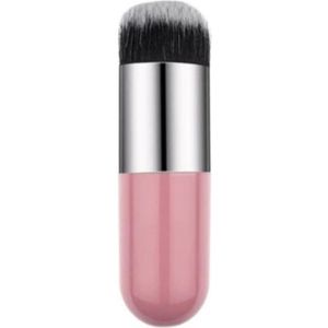 Poederkwast | Foundation Kwast | Powder Brush | Make-up Kwast | Roze Met Zilver