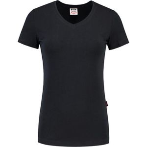 Tricorp Dames T-shirt V-hals 190 grams - Casual - 101008 - Navy - maat XL